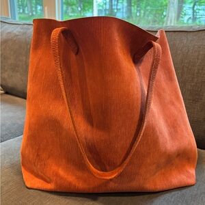 Madewell Transport Tote Bag in Burnt Orange